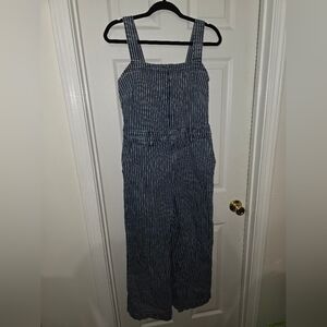Universal Thread Navy Striped Jumpsuit